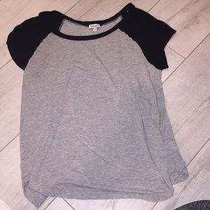 Basic Gray and Black T shirt